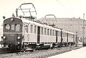 36. KWDie DR-Baureihe ET 85 im Hauptbahnhof München im Jahr 1958.