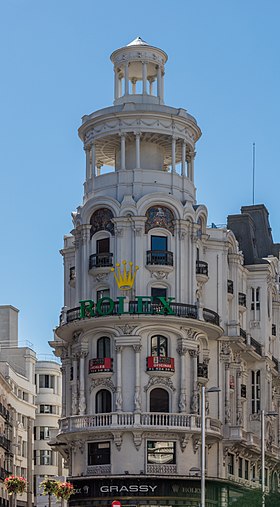 Edificio erboso, Gran Vía, Madrid, Spagna, 2017-05-18, DD 07.jpg