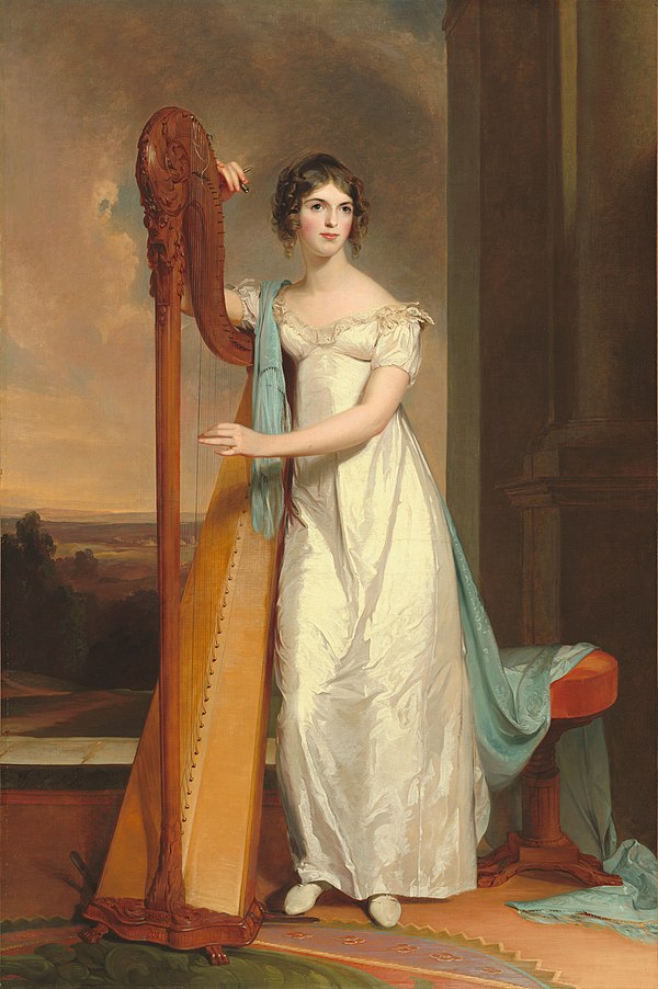 Thomas Sully. Lady with a Harp: Eliza Ridgely. 1818. National Gallery of Art, Washington, D.C.