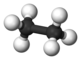 Ball and stick model of Ethane
