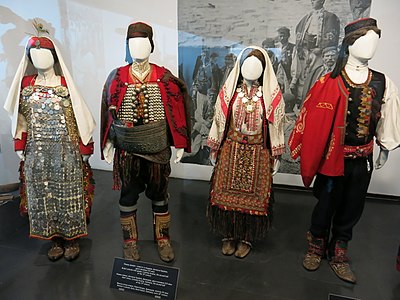 Serbian costumes from Dalmatia, the end of the 19th and early 20th century