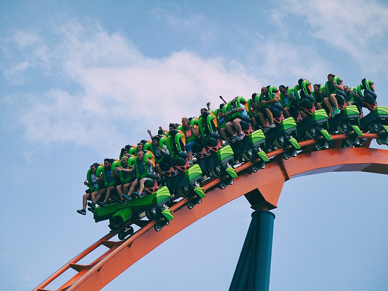 File:Excited people green rollercoaster (Unsplash).jpg