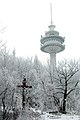 Sendeturm im Winter