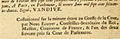 1772: Exemple imprimé d'explicit dans un document du Parlement de Paris signé par Nicolas Félix van Dievoet dit Vandive, Écuyer, Conseiller-Secrétaire du Roi, Maison, Couronne de France, et l'un des deux servans près la Cour de Parlement. (Source: Traité entre le roi : et le Prince-Évêque, l'église et l'état de Liége, concernant les limites, le commerce mutuel, et la liberté des communications de leurs états respectifs. Conclu à Versailles le 24 mai 1772).