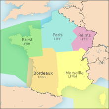 Flight Information Regions (FIR) of France FIR France.svg