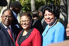 Karen Bass and Diane Watson