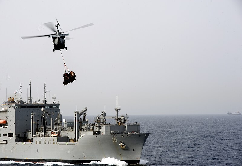 File:Flickr - Official U.S. Navy Imagery - An MH-60S Sea Hawk helicopter transfers cargo.jpg