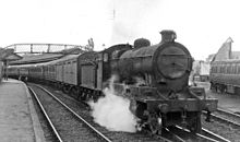 'Clan Goods', built in 1918-19, on an Aberdeen to Inverness express in 1948 Forres railway station 2111127 b240c9f4.jpg