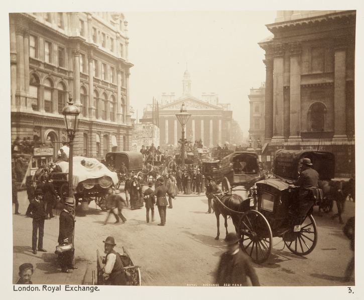  Fotografi av Royal Exchange. London, England - Hallwylska museet - 105857 