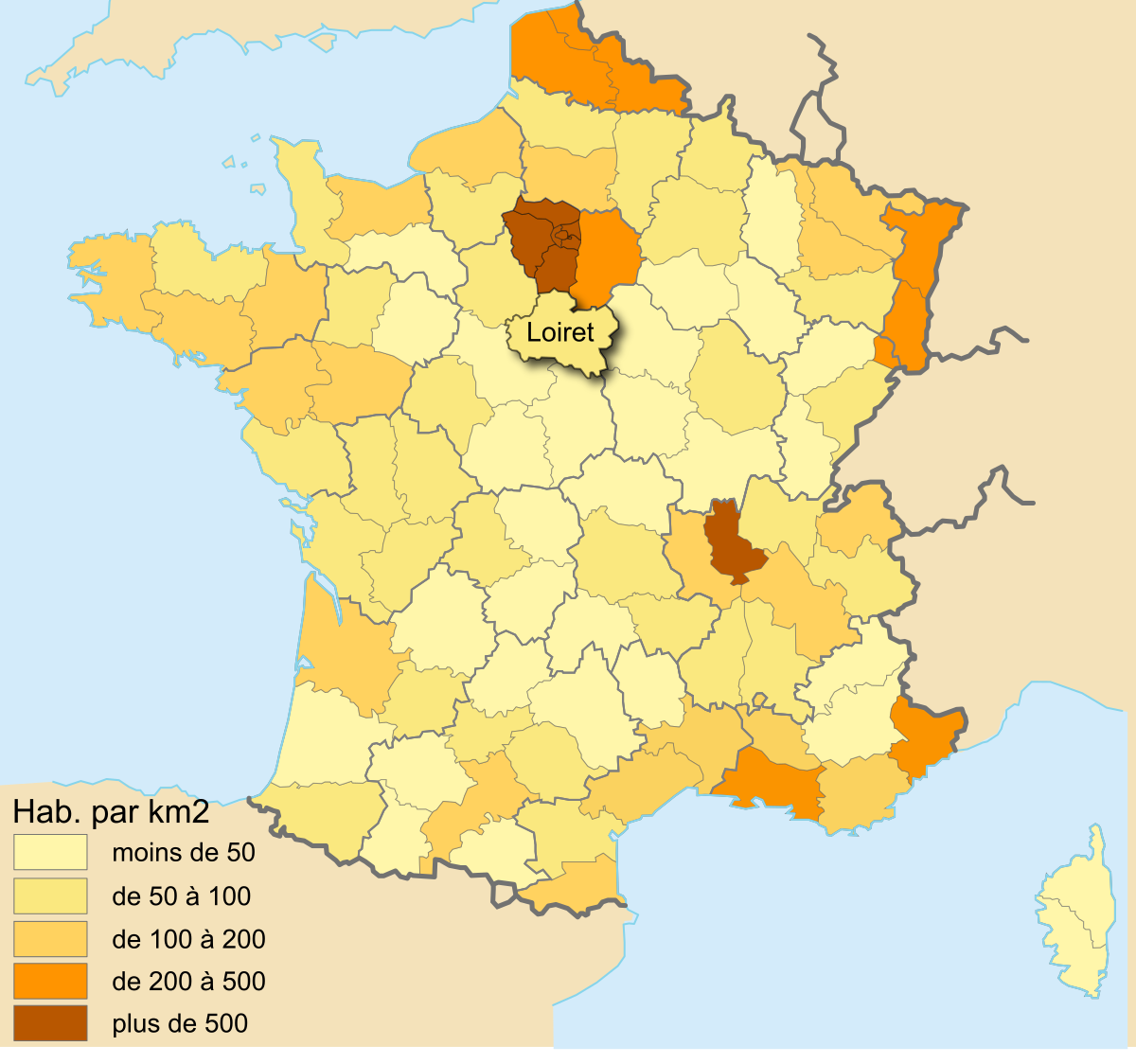 carte departement 45 File:France Departements denspop 45 bis.svg   Wikimedia Commons