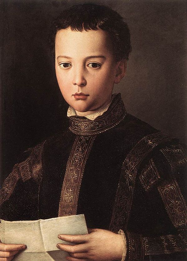 Francesco I of Tuscany as a young boy, painted by Bronzino.