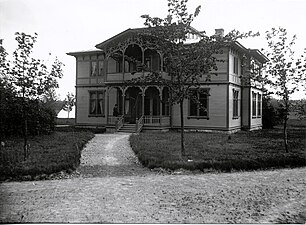 Västgöta-Dals regementes musikpaviljong på Grunnebo hed.