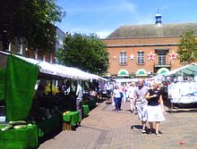 The Market Place, with Gainsborough Town Hall in the background