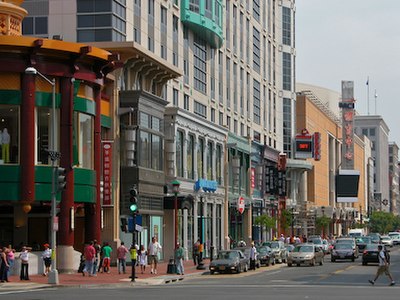 7th Street NW at H Street in Washington, D.C.