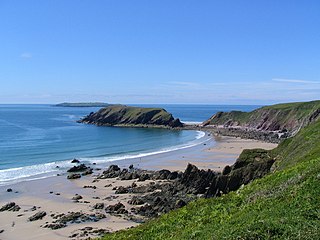 Gateholm A small tidal island off the south west coast of Pembrokeshire in the south west side of Wales