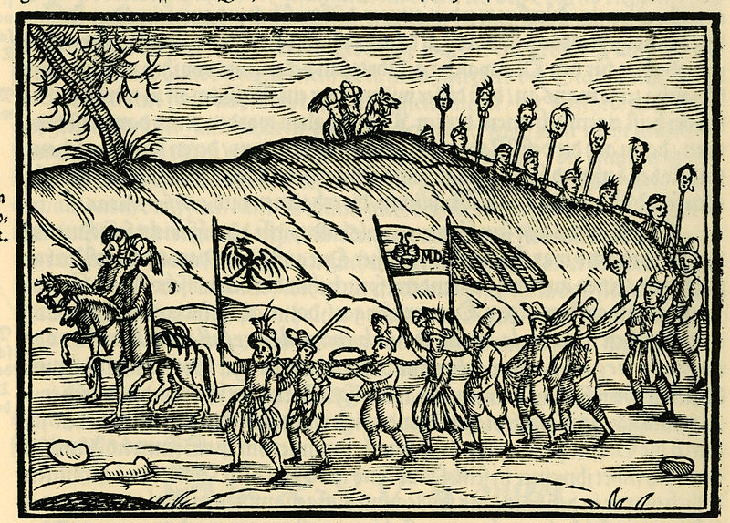 File:Gefangene Schriften gegen Constantinopel gebracht - Schweigger Salomon - 1608.jpg
