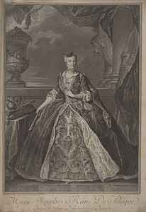 Louis de Silvestre, Königin Maria Josepha, Gemahlin König Augusts III. von Polen (1699-1757), in polnischer Tracht