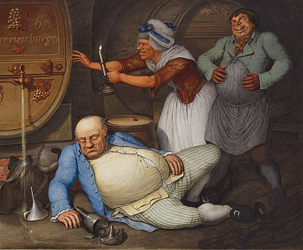 A drunken man, 1804
