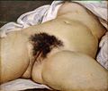 居斯塔夫·庫爾貝《世界的起源》，1866年，現藏於奧塞美術館
