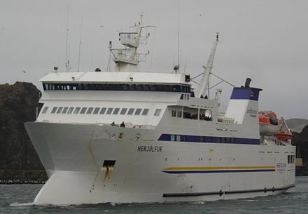 Herjólfur: The ferry between Vestmannaeyjar and the mainland of Iceland