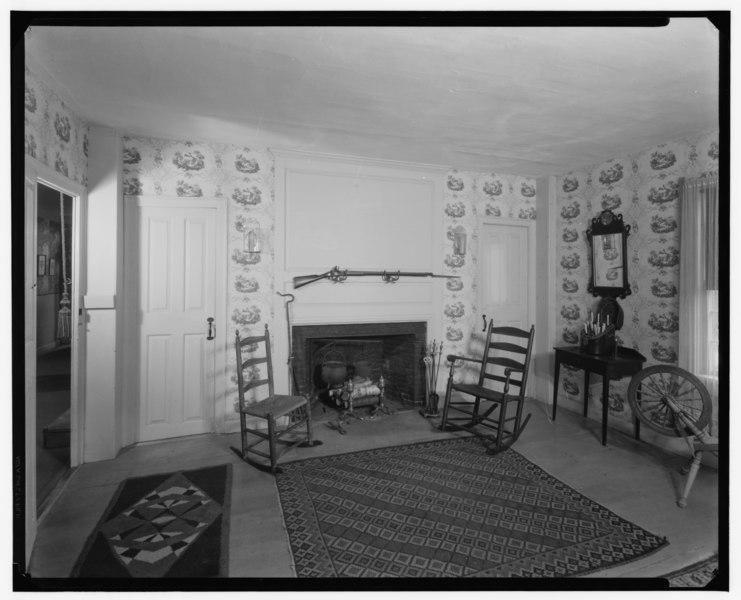 File:Historic American Buildings Survey, FIREPLACE WALL, DINING ROOM. - General Nathanael Greene House, Greene Street, Anthony, Coventry, Kent County, RI HABS RI,2-ANTH,1-2.tif