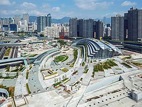 Hong Kong West Kowloon Station view 201810.jpg