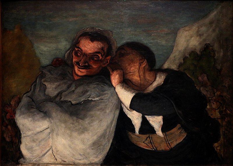 File:Honoré Daumier, Crispin and Scapin (1864), oil on canvas, 61 x 82 cm., Musée d'Orsay, Paris.jpg