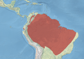 Área de distribución de Anhima cornuta