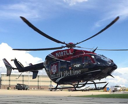 N197LL landing at Terre Haute Regional Airport IU Health LifeLine.jpg