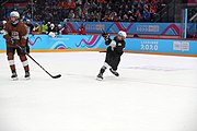 English: Bronze medal match of the Boys' 3x3 mixed Ice hockey tournament at the 2020 Winter Youth Olympics in Lausanne. Deutsch: Spiel um den dritten Platz des 3x3-Mixed-Eishockeyturniers der Jungen bei den Olympischen Winter-Jugendspielen 2020 in Lausanne.