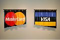 MasterCard/Visa (If it wasn't for plastic money I wouldn't have any money at all) Tyler Turkle, 2006, Poured Acrylic, 54 x 43 inches