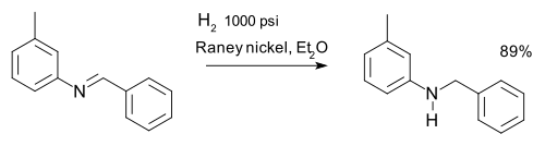 Imine-hydrogenering