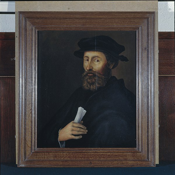 File:Interieur, kerkvoogdijkamer, portret Dirck Crabeth, begin 17de eeuw - Gouda - 20358166 - RCE.jpg