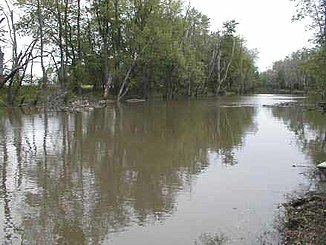 Iroquois River in Newton County in Indiana