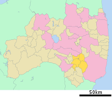 Ishikawa District in Fukushima Prefecture.svg