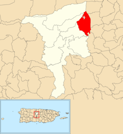 Jaguas, Ciales, Puerto Rico locator map.png