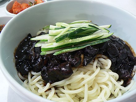 Jajangmyeon, the quintessential Korean-Chinese dish