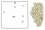 Jasper County Illinois Incorporated and Unincorporated areas Hidalgo Highlighted.svg