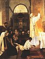 Sant Felip Neri en la consagració de la Santa Missa (1902), Col. particular.