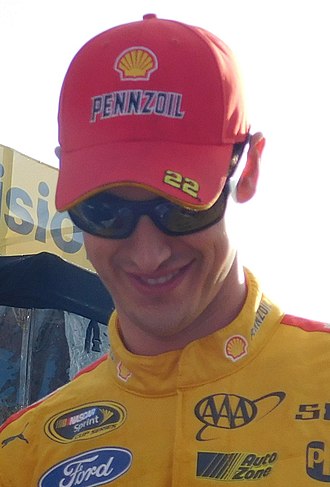 Joey Logano won the race. Joey Logano Homestead 2015.jpg