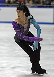 Weir performing his short program at the 2008 NHK Trophy. Johnny Weir NHK Trophy 2008.jpg