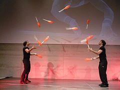 Juggling Clubs Manuel and Christoph Mitasch 11 club passing.jpg