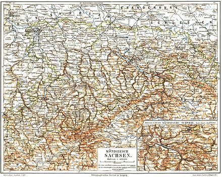 Königreich Sachsen 1895