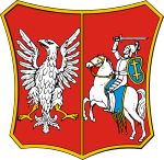 The coat of arms of the Podlaskie Voivodeship (1816-1837), and later, the Podlachian Governorate, used until 1844. KP wojewodztwo podlaskie COA.svg