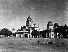 Kacheguda railway station in 1922 Kacheguda Rly Stn West View 1922 Lala Deen Dayal.jpg