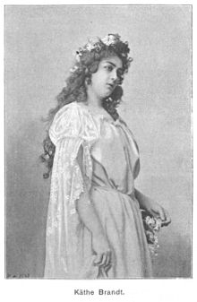 Käthe Brandt im Jahre 1900