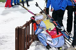 Кайса след последният старт за сезон 2017 – 2018 (Тюмен, Русия), едвам разбрала, че печели Големия кристален глобус.