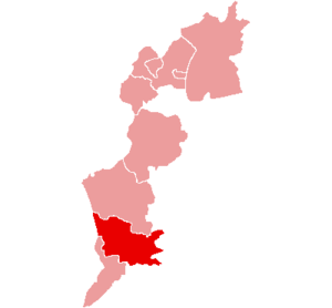 Гюссинг (округ) на карте