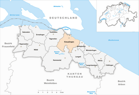 Карта Кройцлингена