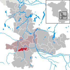 Poziția Kasel-Golzig pe harta districtului Dahme-Spreewald